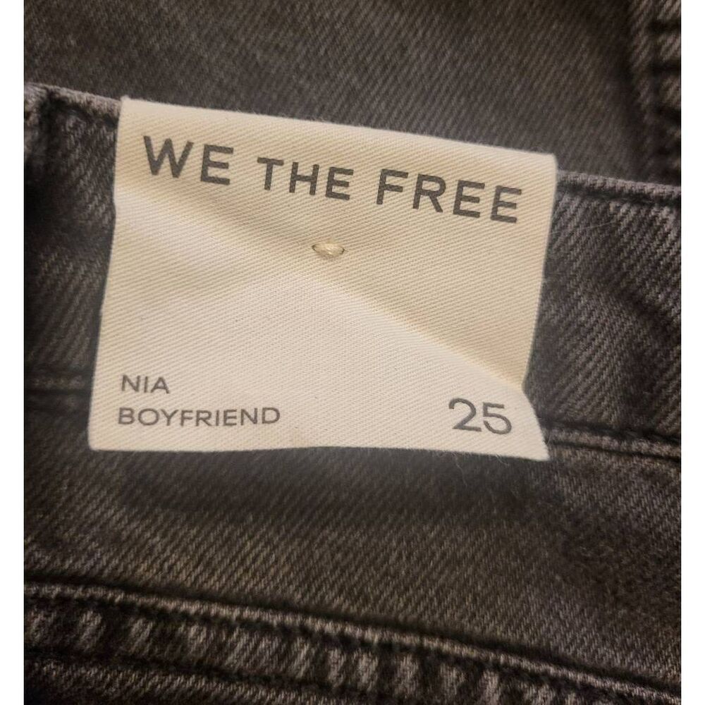 NWT We the Free Jeans Women's 25 Washed Black Nia Boyfriend Loose Relaxed - Picture 7 of 7